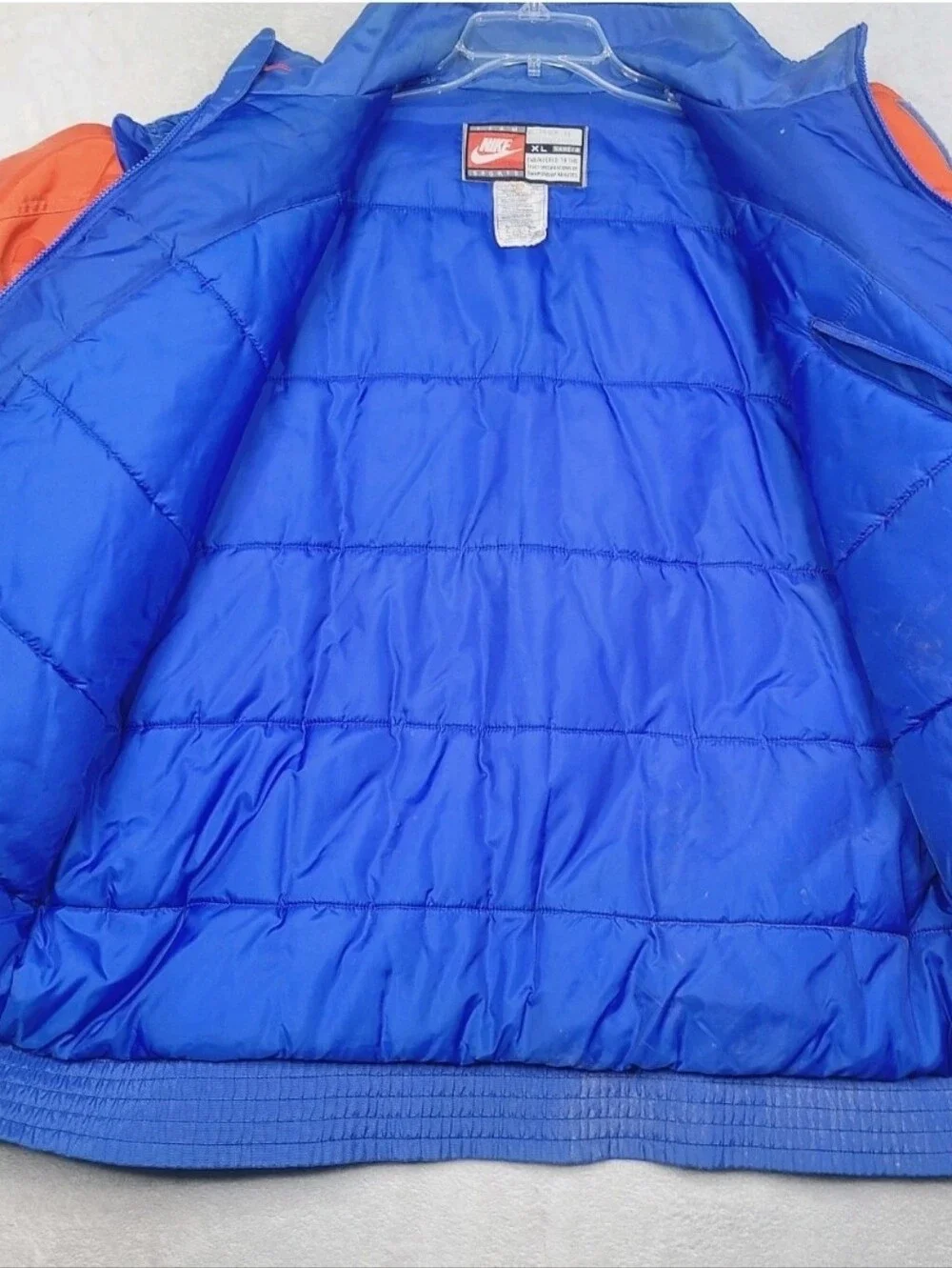 Vintage Nike Florida Gators Gator Skin Scales Print Puffer Jacket Mens XL RARE